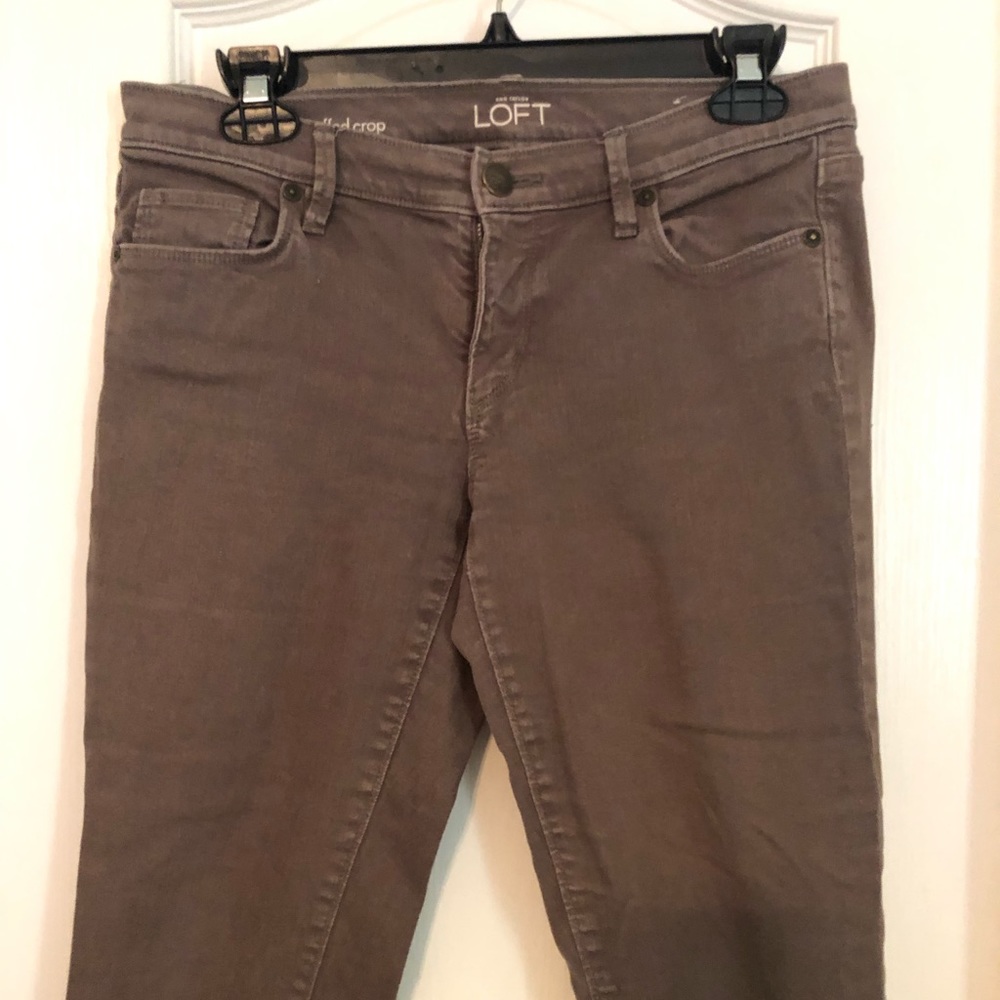 LOFT Modern Cuffed Crop Jeans